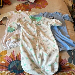 Set of 3 Baby Sleep Sack & 2 gowns